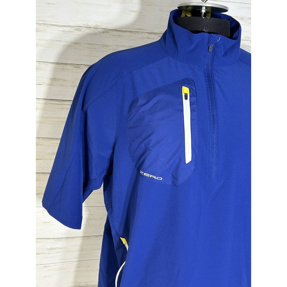Zero Restriction Blue 1/2 Zip Pullover Jacket Men… - image 2